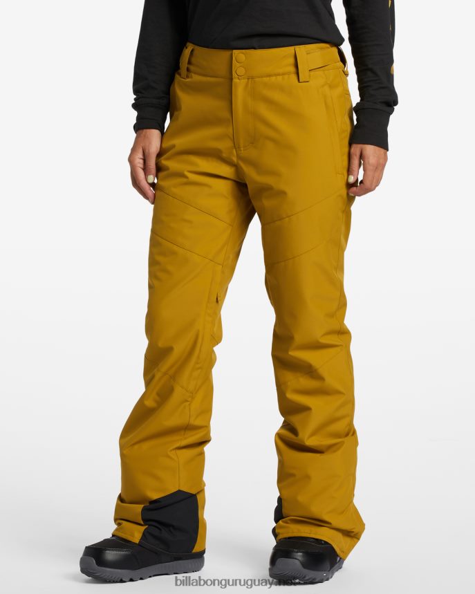 pantalones de nieve con aislamiento a/div malla mujer musgo fresco DR68442551 Billabong