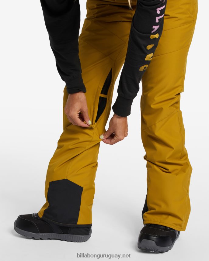 pantalones de nieve con aislamiento a/div malla mujer musgo fresco DR68442551 Billabong