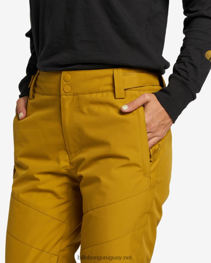 pantalones de nieve con aislamiento a/div malla mujer musgo fresco DR68442551 Billabong