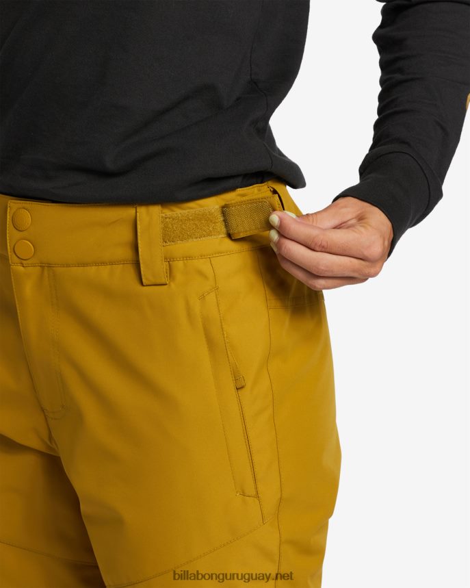 pantalones de nieve con aislamiento a/div malla mujer musgo fresco DR68442551 Billabong