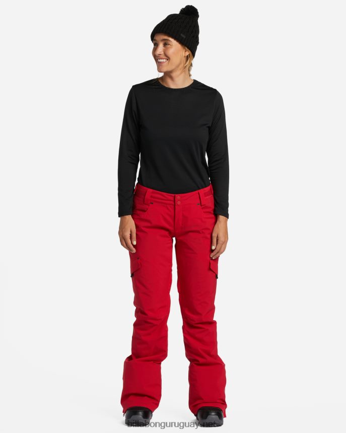 pantalones de nieve con aislamiento a/div nela 15k mujer escarlata DR68442559 Billabong