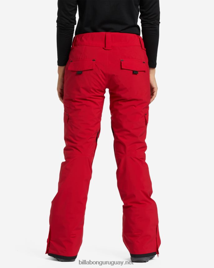 pantalones de nieve con aislamiento a/div nela 15k mujer escarlata DR68442559 Billabong