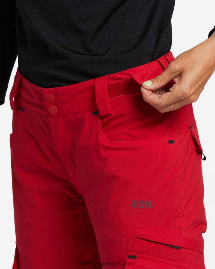 pantalones de nieve con aislamiento a/div nela 15k mujer escarlata DR68442559 Billabong
