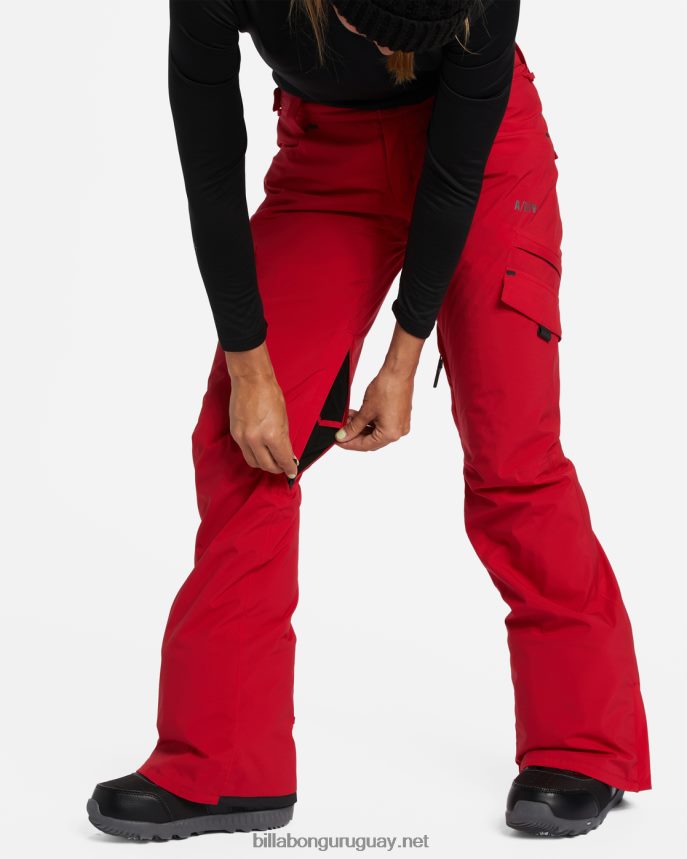 pantalones de nieve con aislamiento a/div nela 15k mujer escarlata DR68442559 Billabong