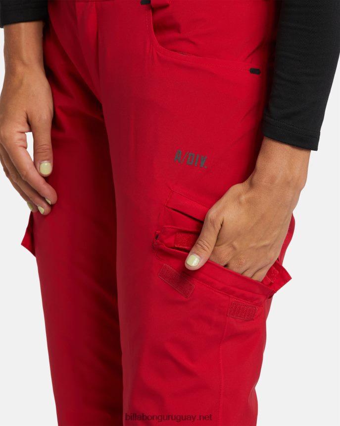 pantalones de nieve con aislamiento a/div nela 15k mujer escarlata DR68442559 Billabong