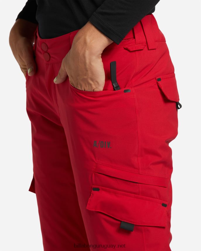 pantalones de nieve con aislamiento a/div nela 15k mujer escarlata DR68442559 Billabong