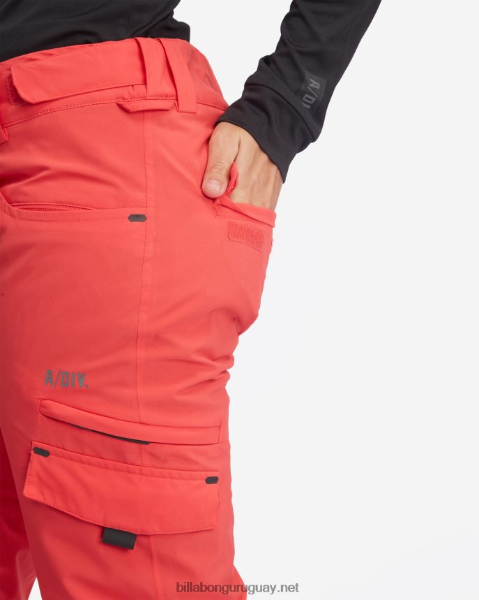 pantalones de nieve con aislamiento nela mujer fuego rojo DR68442564 Billabong