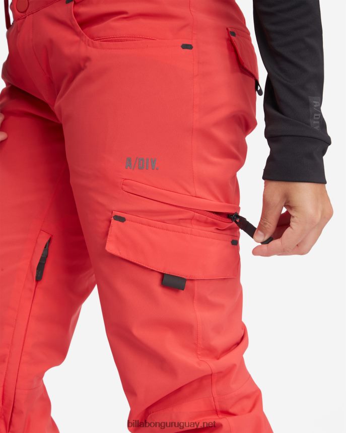 pantalones de nieve con aislamiento nela mujer fuego rojo DR68442564 Billabong