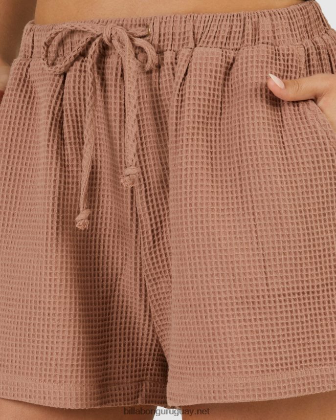 bloqueado en tus pantalones cortos elásticos mujer cacao DR68441997 Billabong