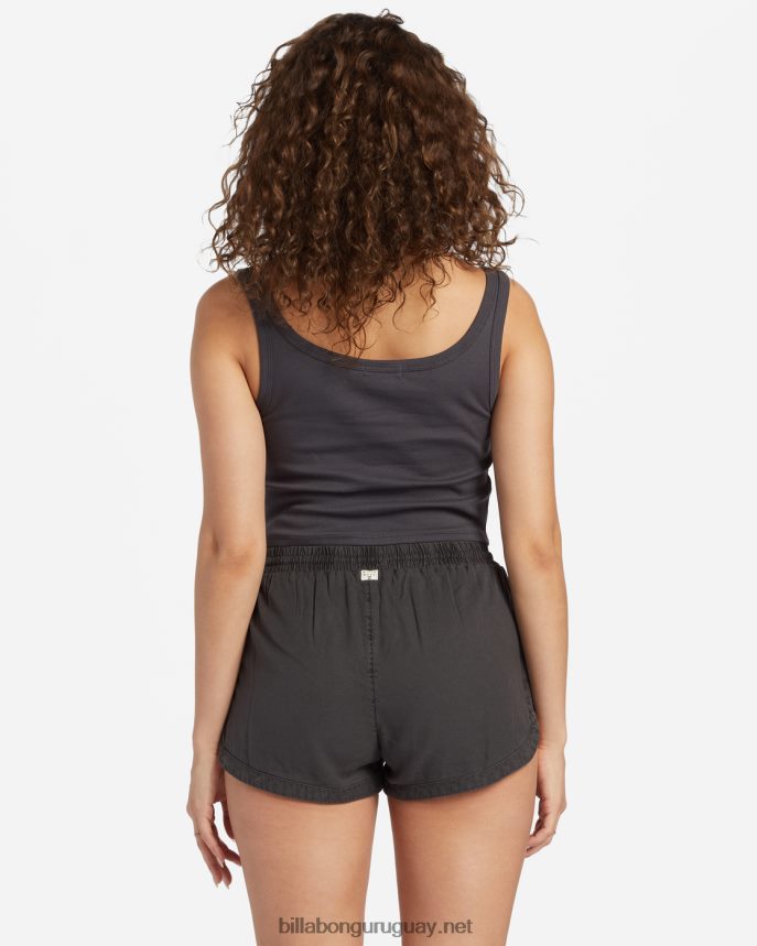pantalones cortos con cinturilla elástica mujer apagado negro DR68441923 Billabong