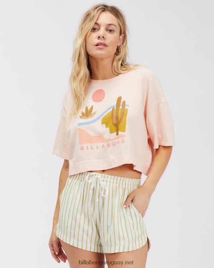 pantalones cortos con cinturilla elástica mujer cristal de sal DR68442349 Billabong