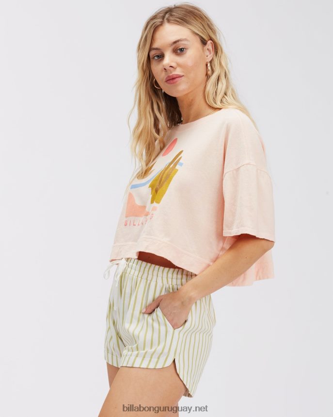 pantalones cortos con cinturilla elástica mujer cristal de sal DR68442349 Billabong