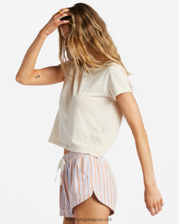 pantalones cortos con cinturilla elástica mujer de la nada DR68442048 Billabong