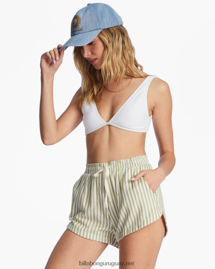 pantalones cortos con cinturilla elástica mujer palta DR68442111 Billabong