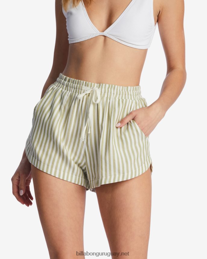 pantalones cortos con cinturilla elástica mujer palta DR68442111 Billabong