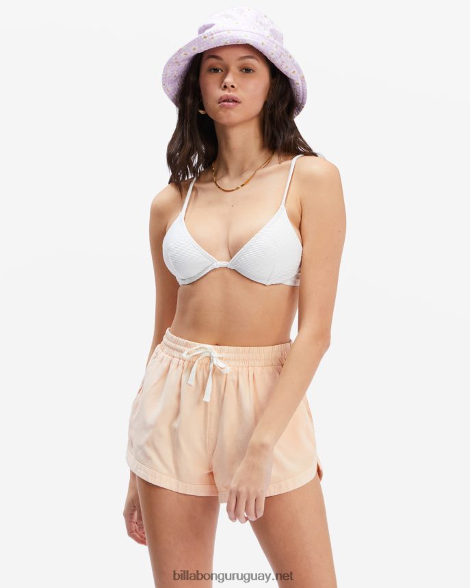 pantalones cortos con cinturilla elástica mujer simplemente melocotón DR68442352 Billabong