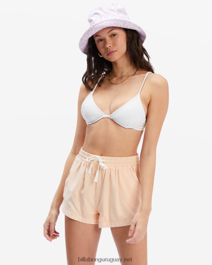 pantalones cortos con cinturilla elástica mujer simplemente melocotón DR68442352 Billabong
