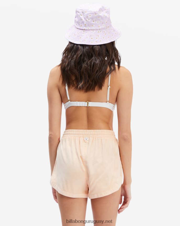 pantalones cortos con cinturilla elástica mujer simplemente melocotón DR68442352 Billabong