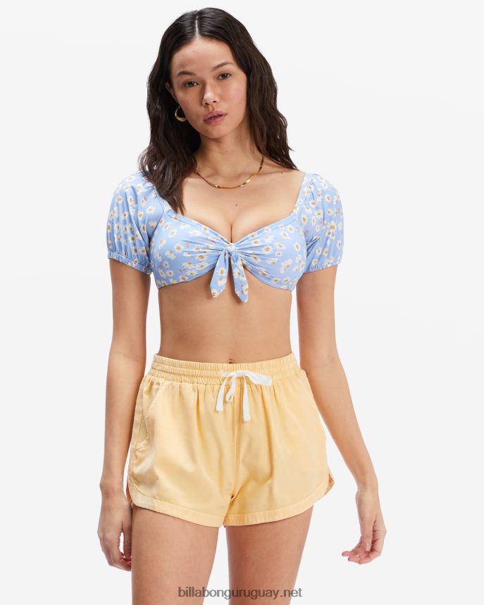 pantalones cortos con cinturilla elástica mujer suero de la leche DR68442303 Billabong