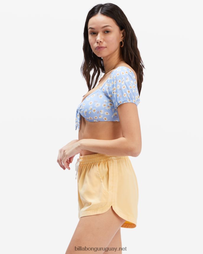pantalones cortos con cinturilla elástica mujer suero de la leche DR68442303 Billabong