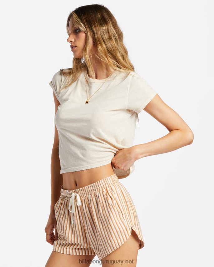 pantalones cortos con cinturilla elástica mujer tan bronceado DR68441816 Billabong
