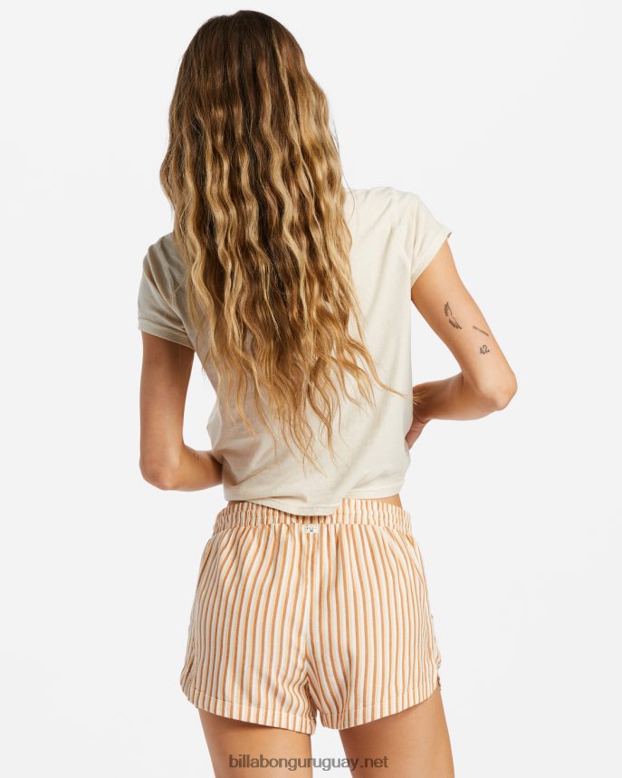 pantalones cortos con cinturilla elástica mujer tan bronceado DR68441816 Billabong