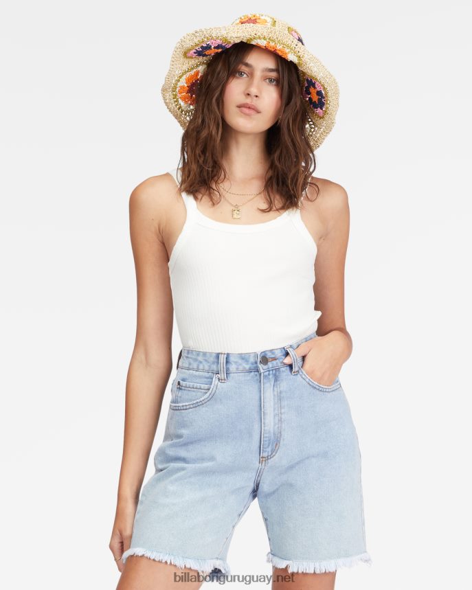 pantalones cortos de mezclilla de mucho tiempo mujer dulce azul DR68442256 Billabong