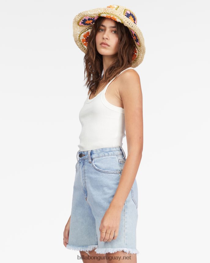 pantalones cortos de mezclilla de mucho tiempo mujer dulce azul DR68442256 Billabong