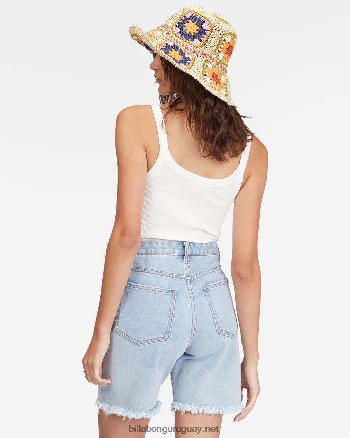 pantalones cortos de mezclilla de mucho tiempo mujer dulce azul DR68442256 Billabong