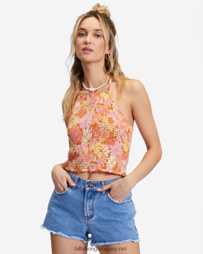 pantalones cortos de mezclilla deshilachados mujer costa azul DR68442249 Billabong