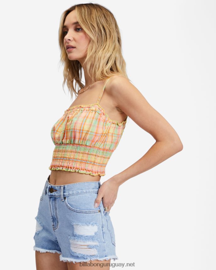 pantalones cortos de mezclilla deshilachados mujer mezclilla lavada DR68442286 Billabong