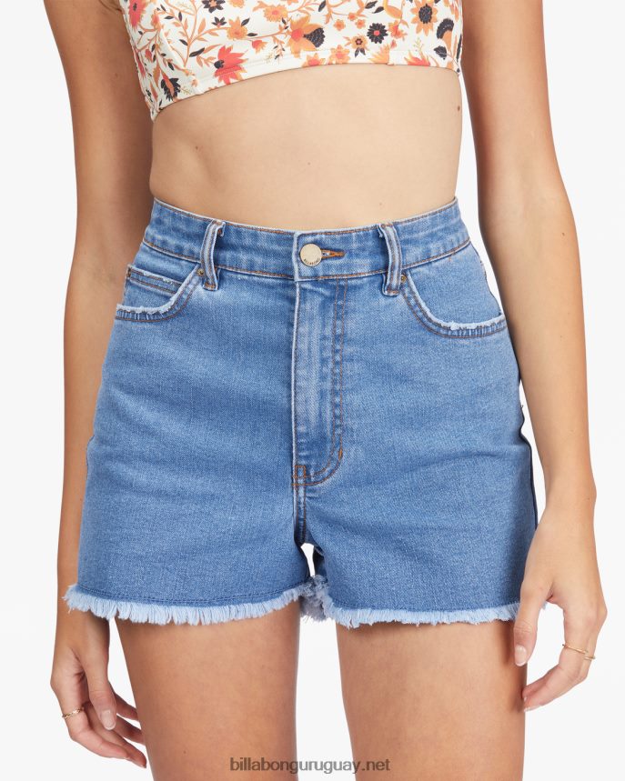 pantalones cortos de mezclilla tan atrevidos mujer costa azul DR68442019 Billabong