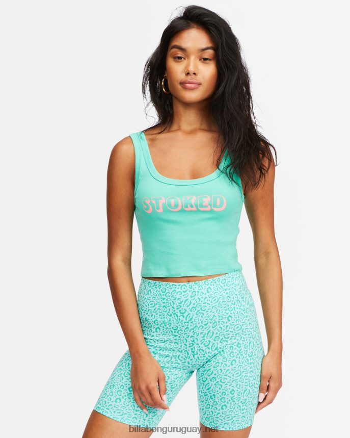 pantalones cortos de motociclista mujer verde tropical DR68442318 Billabong