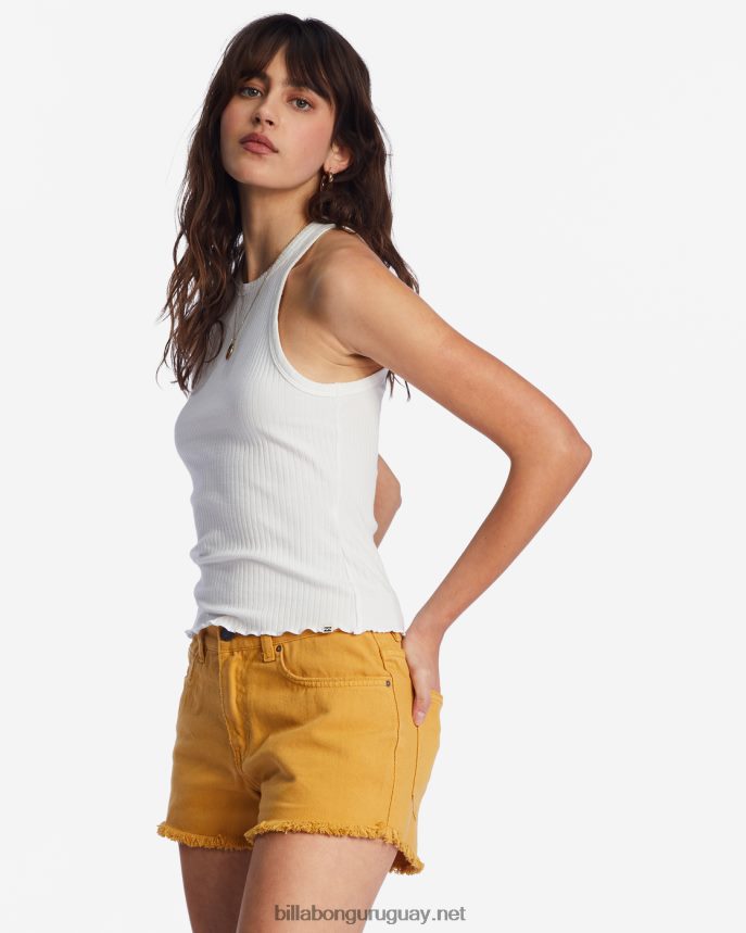 pantalones cortos deshilachados mujer dorado DR68442189 Billabong