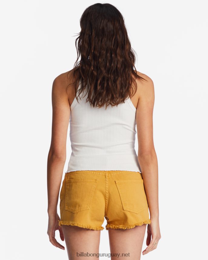 pantalones cortos deshilachados mujer dorado DR68442189 Billabong