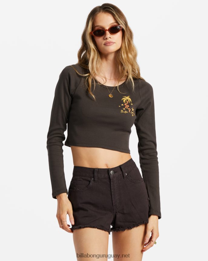pantalones cortos deshilachados mujer guijarro negro DR68441810 Billabong
