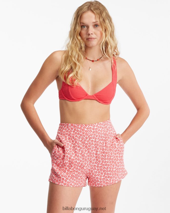 prepárame pantalones cortos de cintura alta mujer fuego DR68442239 Billabong