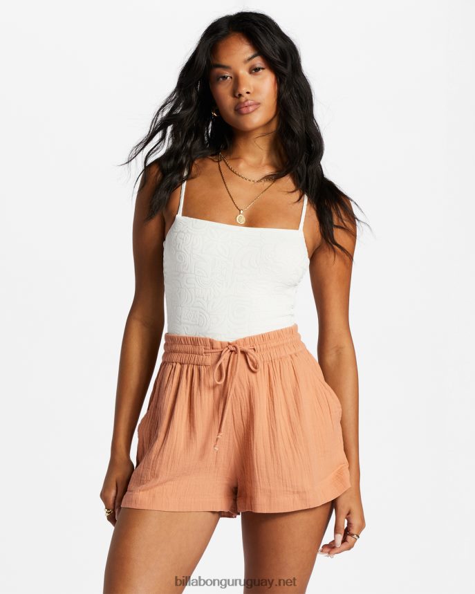 shorts con cintura elástica mujer amanecer rosa DR68442058 Billabong