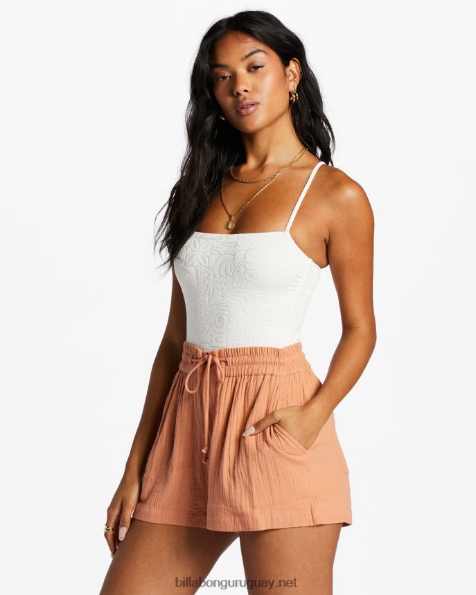 shorts con cintura elástica mujer amanecer rosa DR68442058 Billabong