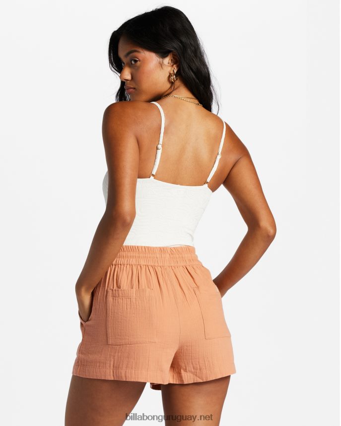 shorts con cintura elástica mujer amanecer rosa DR68442058 Billabong