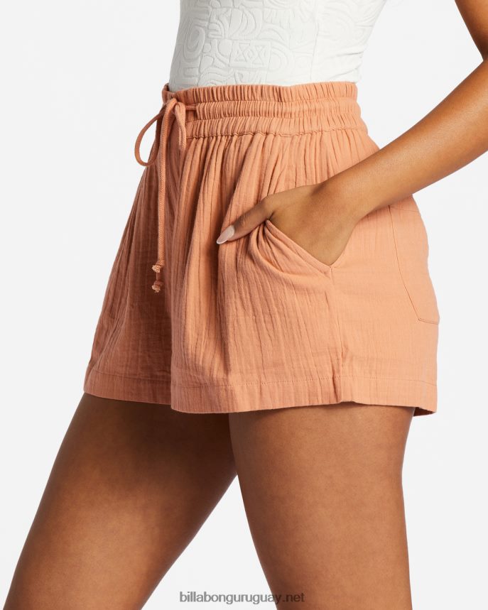 shorts con cintura elástica mujer amanecer rosa DR68442058 Billabong