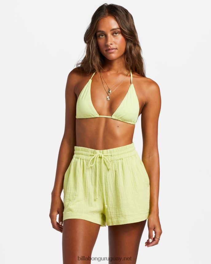 shorts con cintura elástica mujer lima claro DR68441809 Billabong