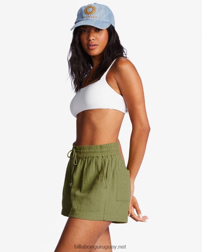 shorts con cintura elástica mujer palta DR68441937 Billabong