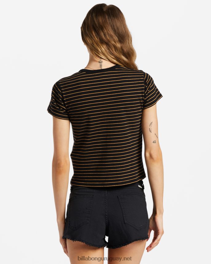 shorts de mezclilla con botones mujer negro DR68441877 Billabong
