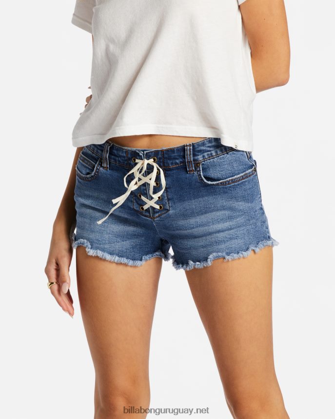 shorts de mezclilla con corazones ligeros mujer Denim oscuro DR68441841 Billabong