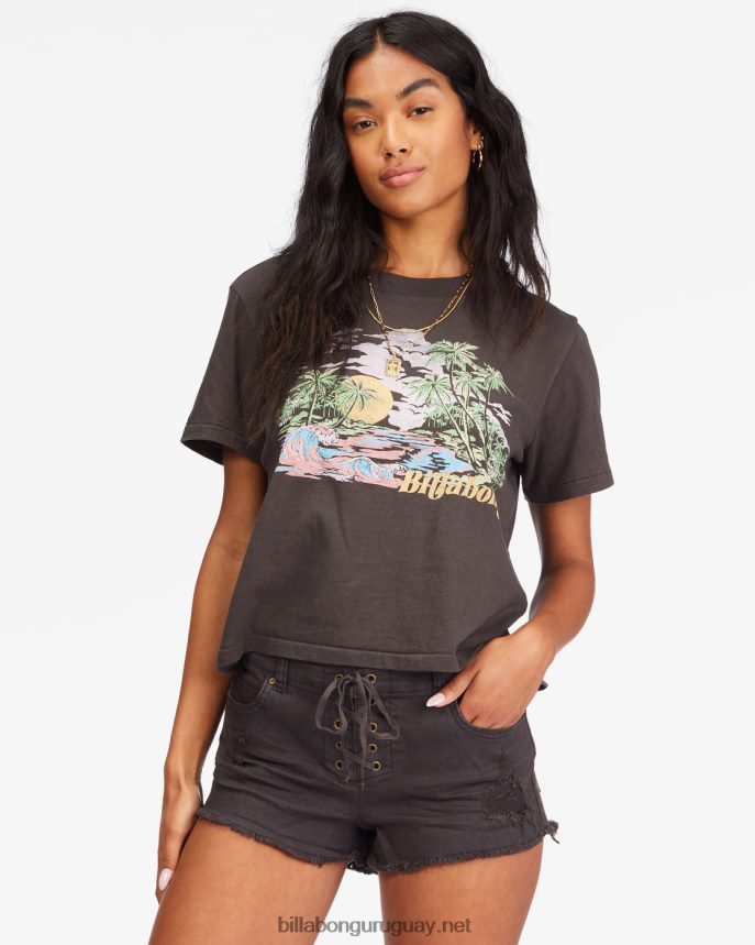 shorts de mezclilla con corazones ligeros mujer apagado negro DR68442262 Billabong