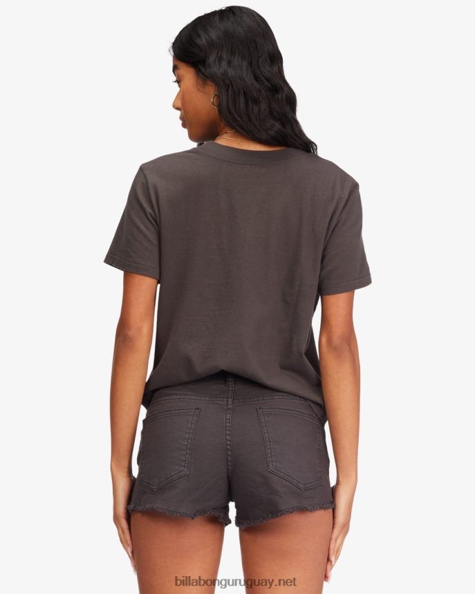 shorts de mezclilla con corazones ligeros mujer apagado negro DR68442262 Billabong
