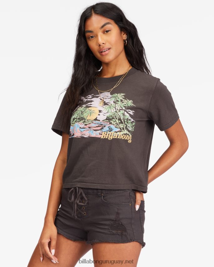 shorts de mezclilla con corazones ligeros mujer apagado negro DR68442336 Billabong