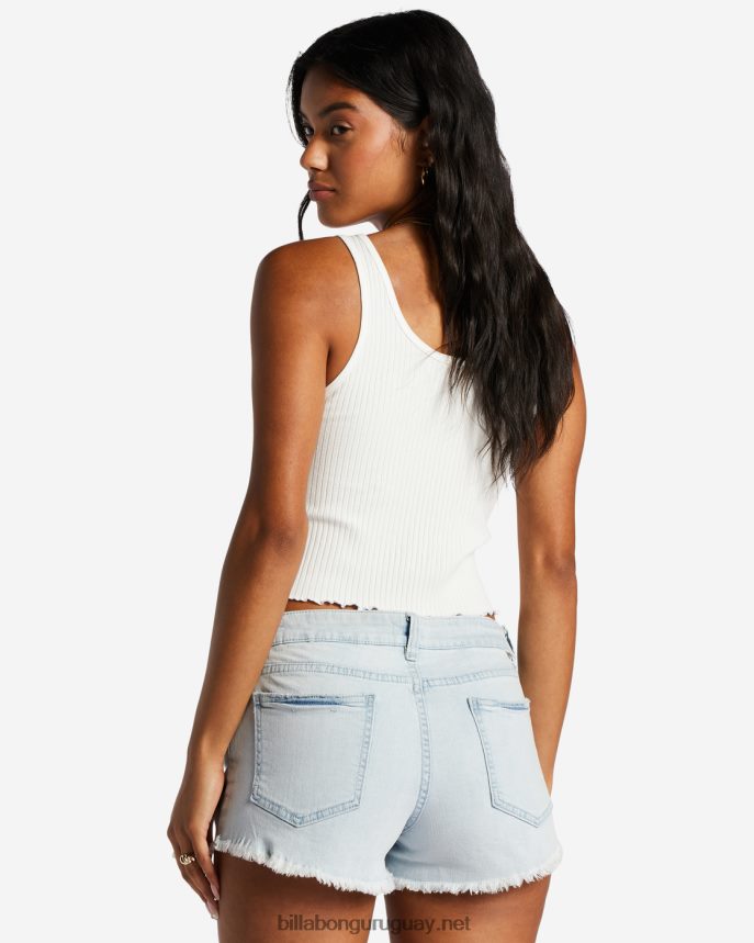 shorts de mezclilla con corazones ligeros mujer ácido DR68441876 Billabong