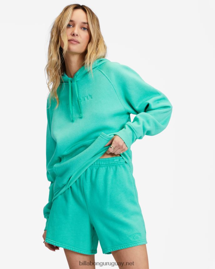 shorts deportivos de cintura alta surf classic 5 mujer verde tropical DR68442321 Billabong